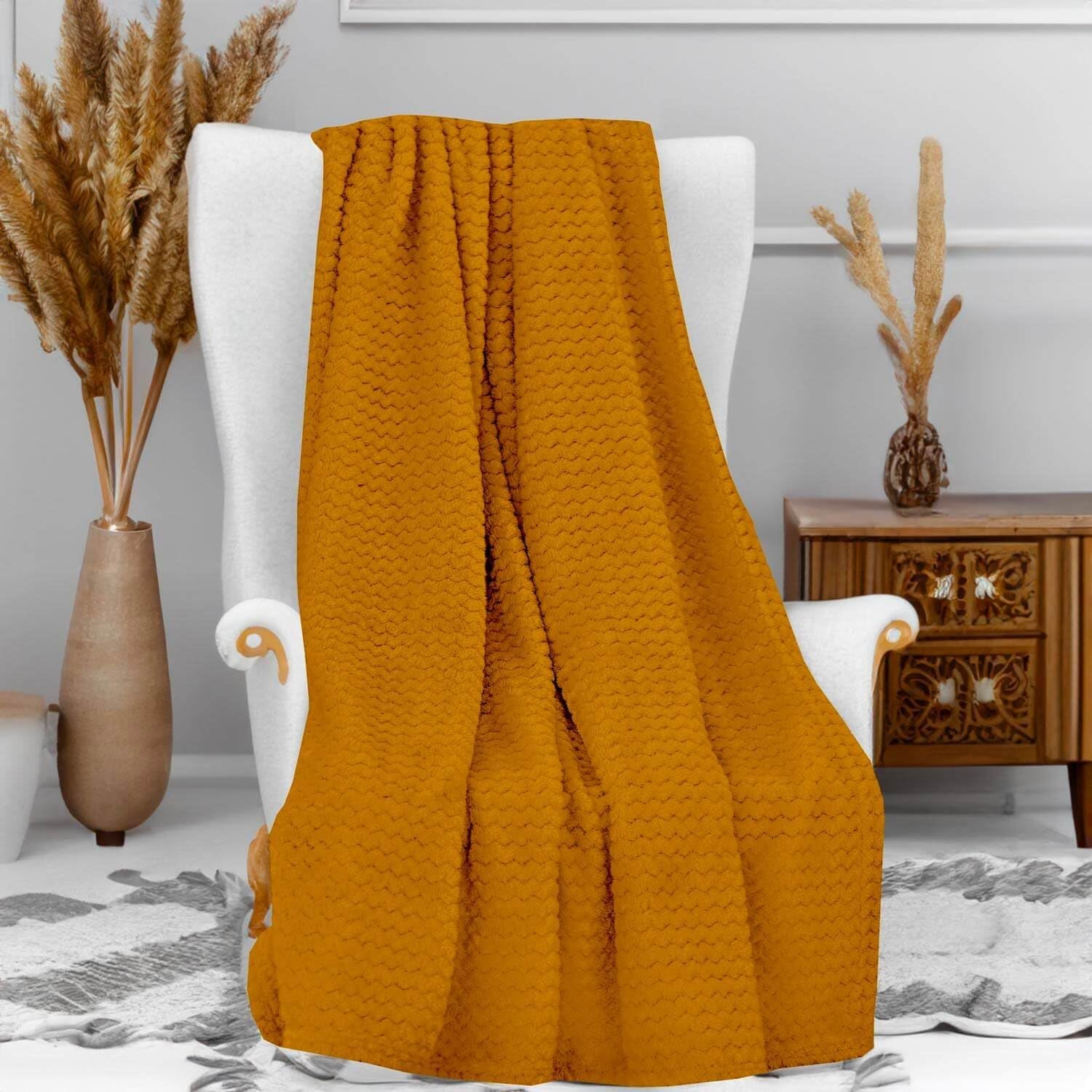 Soleil D'Ocre, Decke, Mikrofaser, 120 x 160 cm, dunkelrosa Bettdecken und Steppdecken Naty Shop Blau 120 x 160 cm