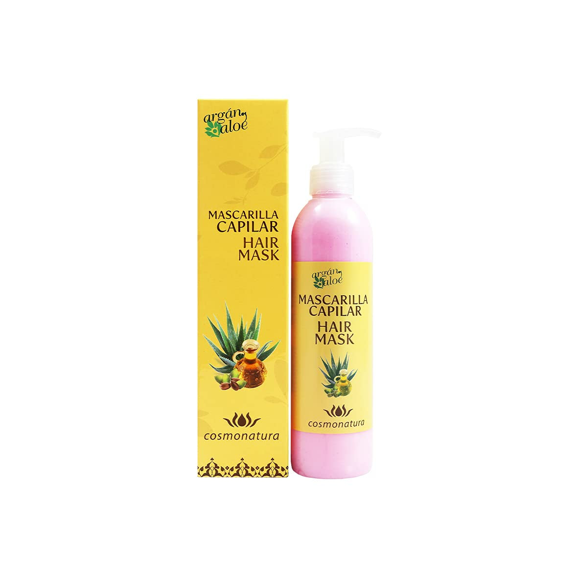 70060 Haarmaske mit Aloe und Argan, 250 ml Haarmaske Naty Shop Standardtitel
