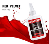 Flüssige Lebensmittelfarbe, Red Velvet Lebensmittelfarben-Set zum Backen von Kuchen, Makronen, Keksen, Lebensmittelfarbe zum Dekorieren von Kuchen, Flüssigkeit zum Färben von Getränken (70 g x 3)