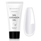 Makartt Poly Nail Extension Gel - 50 ML Extension Builder Acryl Poly Nägel Aufbaugel Extender Gel Für Gelnägel Für Nagelverlängerung, Nagelstärkung, Nail Art Dekoration (Transparent)