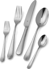 WMF Sitello Besteckset für 6 Personen, Cromargan, Besteckset 30-teilig, Monobloc-Messer Kitchen Naty Shop