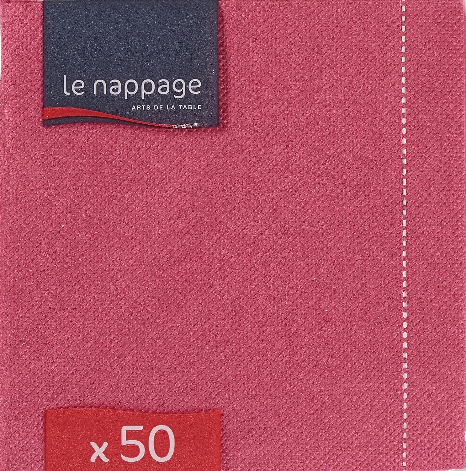 - Tex Touch Papierservietten - Rosa Farbe - Fsc®-zertifizierte Servietten - Recycelbar und biologisch abbaubar - Packung mit 50 rosa Servietten, Größe 24 x 24 cm