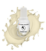 Gel-Lebensmittelfarbe, Beige, Champagnerfarbe, 20 g. Lebensmittelfarbe für ein breites Anwendungsspektrum zum Dekorieren von Kuchen, Torten, Sahne, Biskuit, Royal Icing, Macarons.