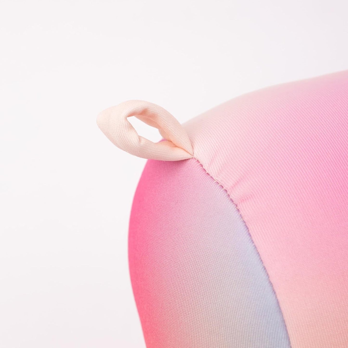 FISURA Strandkissen, Farbverlauf, 29 x 12 cm, Entspannungskissen, rosa, originelles Reisekissen, Polyester-Campingkissen, zerlegt, Naty Shop Reisekissen