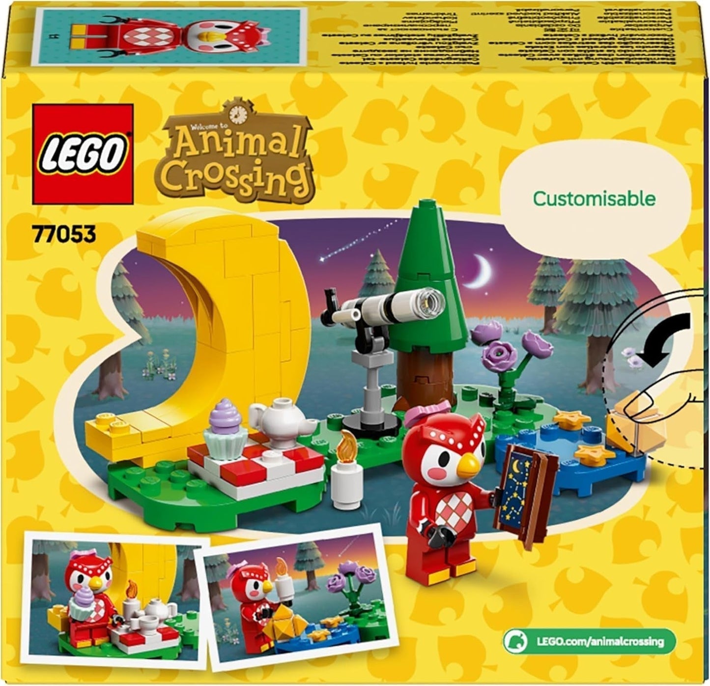 LEGO Animal Crossing Stargazing mit Euphemia, Bauset für Kinder, fantasievolles Rollenspiel-Videospielset, Spielzeug für 6-jährige Mädchen und Jungen, Figur Tierspielzeug 77053 Bausets Besuchen Sie den LEGO-Store