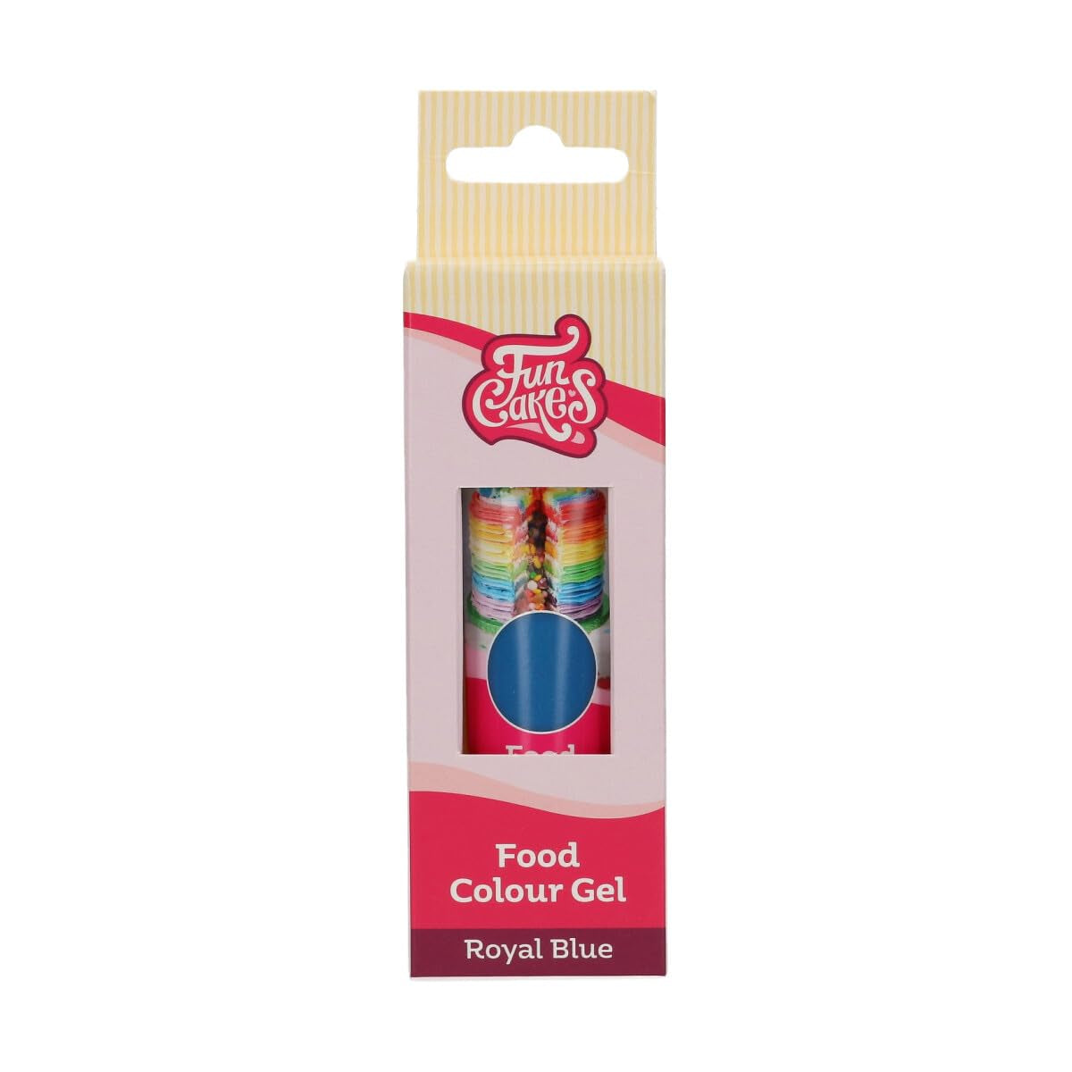 Funcakes Lebensmittelfarbe, königsblaues Gel: Hochkonzentrierte Lebensmittelfarbe für Teig, Creme, Fondant und Marzipan. Einfache Dosierung. Ein einziger Tropfen, um lebendige Farben zu erzeugen. Halal. 30 g.