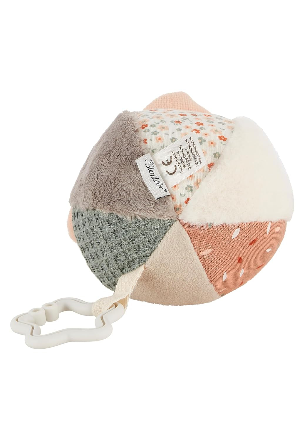Sterntaler Stoffballbauernhof - Baby-Textilball aus weichen Stoffkombinationen - Babyspielzeug gefüllt mit Polyesterwatte - Babyball zum Fangen und Spielen, bunt Babyspielzeug Naty Shop