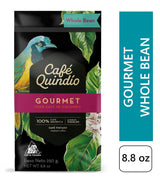 Cafe Quindio Gourmet – Spezialkaffee – 100 % Arabica-Kaffeebohnen, Kolumbien, 250 g – ideal für Siebträgermaschinen, Vollautomaten, Filterkaffee oder French Press