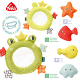 Fehn Badenetz Frosch – Baby-Badespielzeug für die Badewanne – Schwimmendes Wasserspielzeug für fröhlichen Badespaß – Badespielzeug für Babys und Kleinkinder ab 0+ Monaten Babyspielzeug Naty Shop