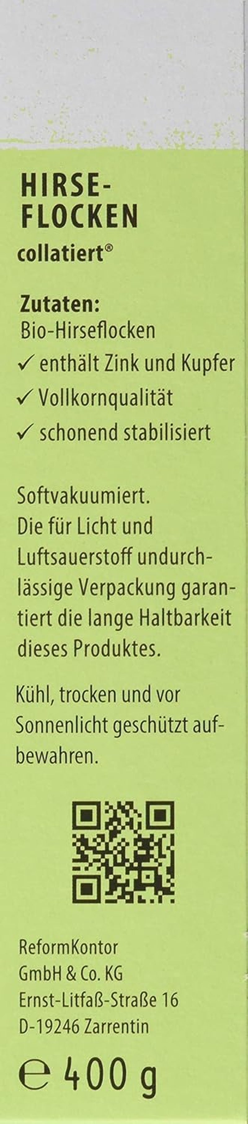Hirse-Flocken Bio, 6er Pack (6 x 400 g) Getreide Naty Shop