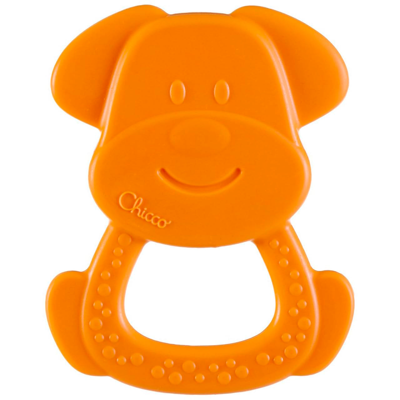 Chicco ECO+ Beißring Frosch, Beißring für Neugeborene mit Stacheln, aus weichem Biokunststoff, Beißspielzeug für Neugeborene und Kinder von 3 bis 18 Monaten