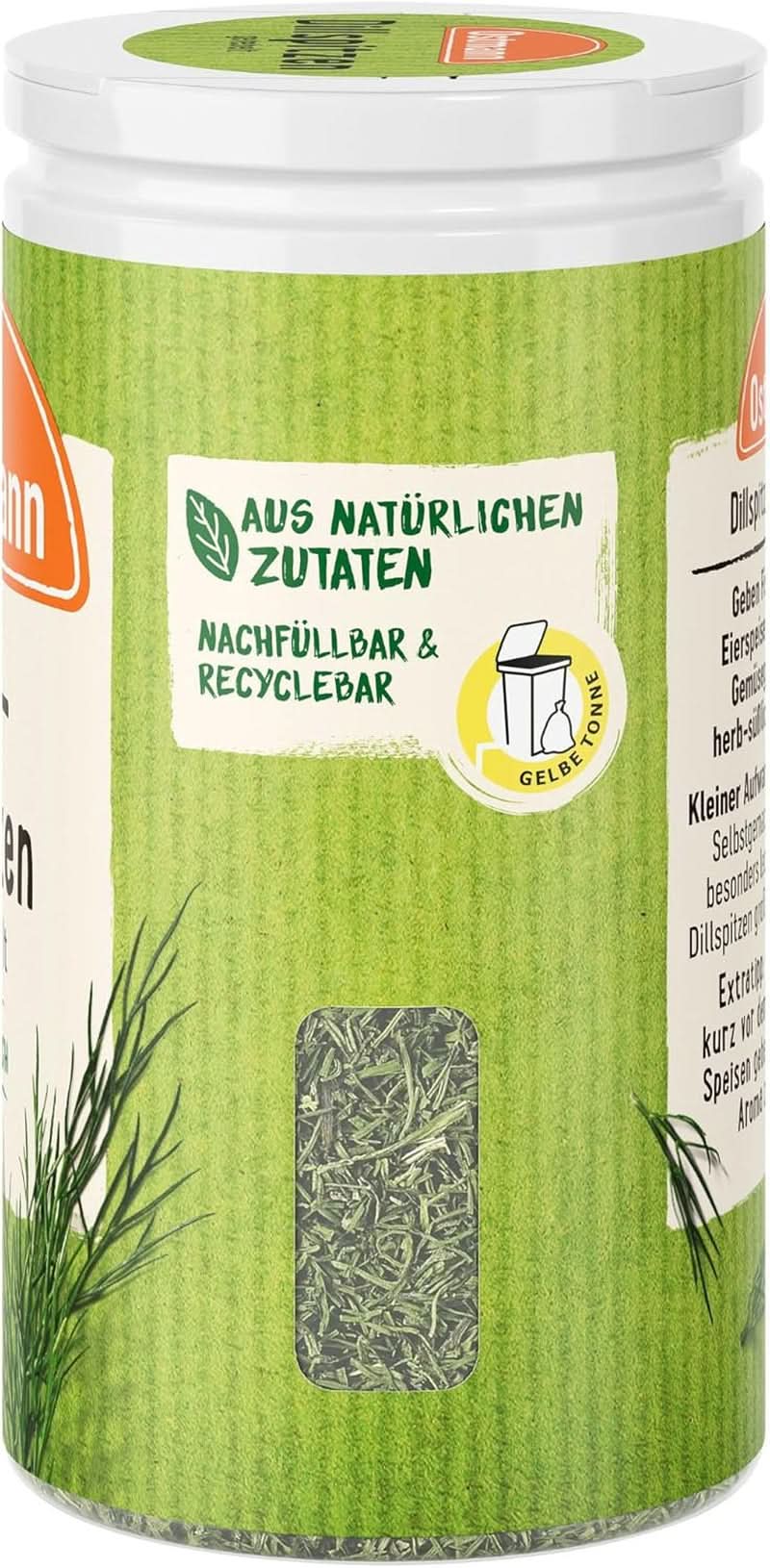 Ostmann - Dill, gehackt, 12,5 Gramm Condimente Naty Shop