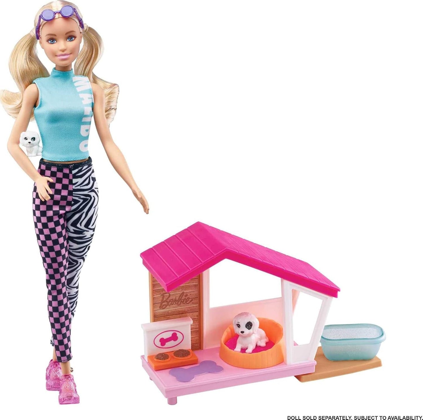 Barbie GRG78 - Mini Playset with 2 dogs, dog house and accessories, gift for children from 3 to 7 years Naty Shop Dolls