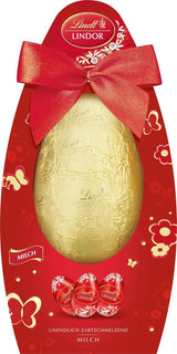 Ostermischung Lindt Schokolade LINDOR | Schachtel 144g | LINDOR-Eier, die auf der Zunge zergehen, in drei Varianten: Milchschokolade, Zartbitterschokolade, Haselnuss | Osterschokolade | Geschenk aus Schokolade | 1 Packung
