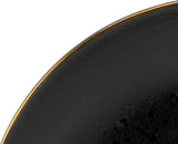 CreaTable, 22699, Serie Industrial Gold BLACK, 16-teiliges Geschirrset für 4 Personen, Kombiservice aus Porzellan, spülmaschinen- und mikrowellengeeignet, hochwertige Herstellung
