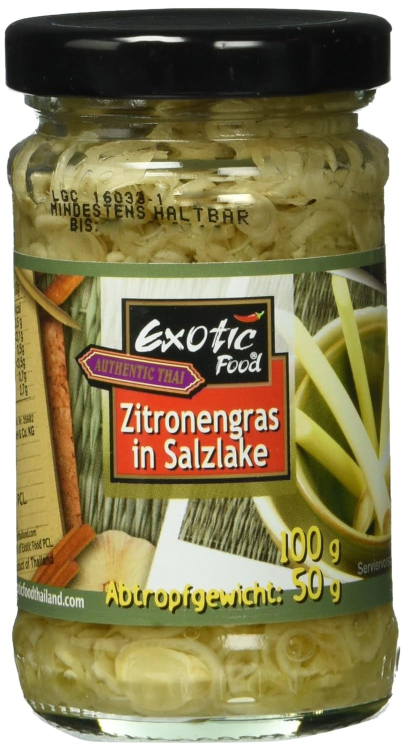 Zitronengras in Salzlake, fein gehackt, 6er Pack (6 x 100g)
