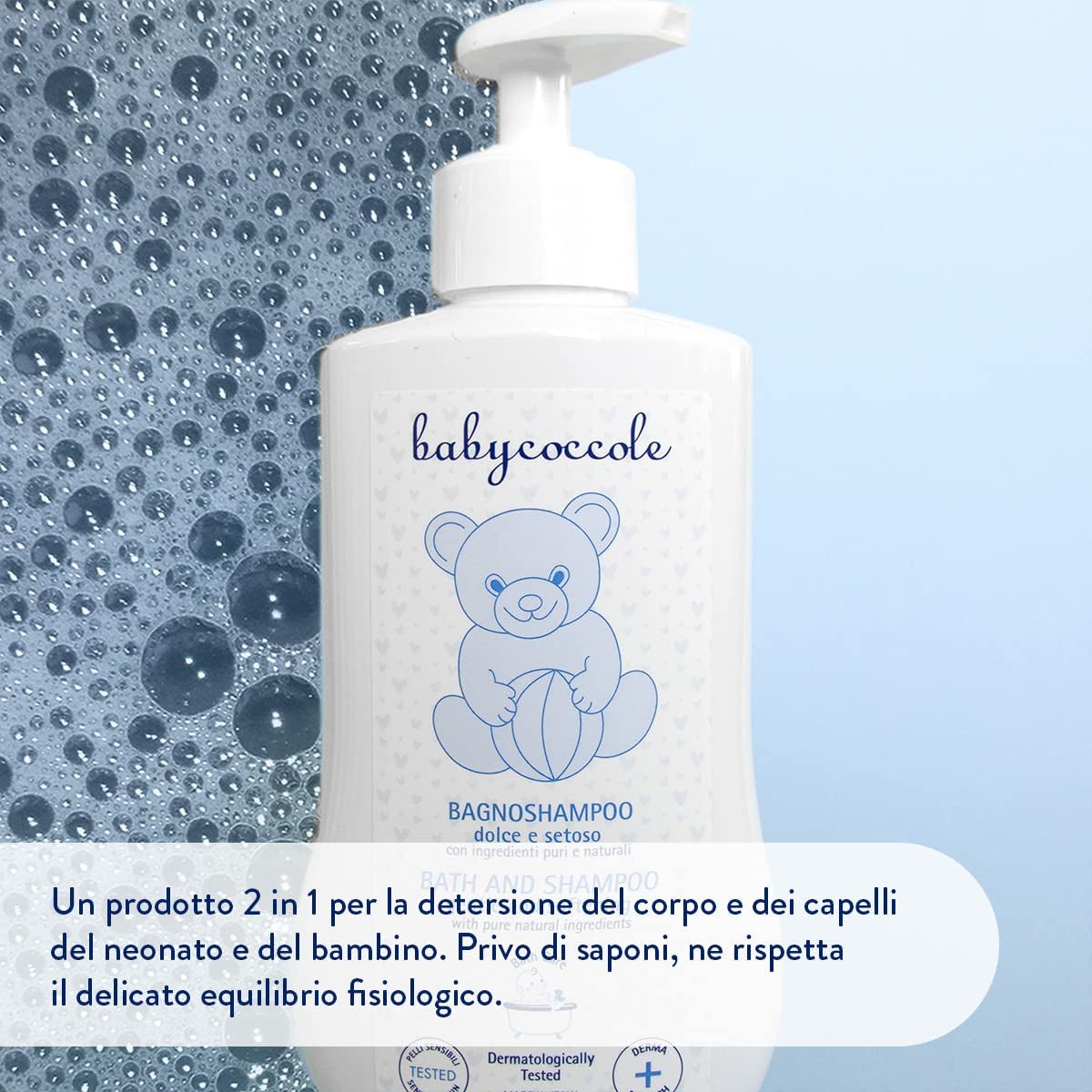 Babycoccole Badeshampoo für Babys und Kinder, mit Lotusblütenextrakten und natürlichen Inhaltsstoffen, für empfindliche Haut, 250 ml Kinder - Bade- und Hautpflege Naty Shop