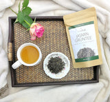 Loser Jasmintee 100 g, natürlich aromatisierter Jasminblüten-Grüntee, Jasmin-Grüntee mit ausgeprägtem Jasmingeschmack, Teaclub-Grüntee