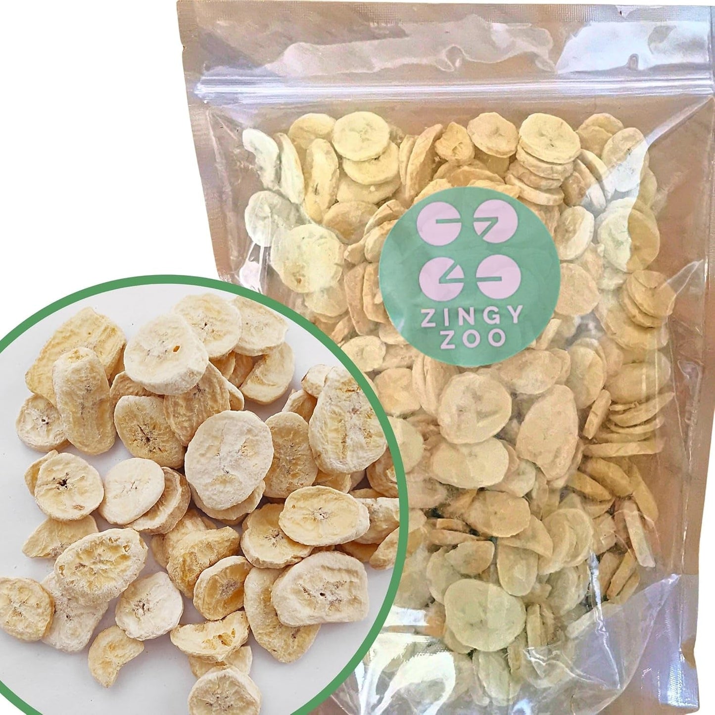 Gefriergetrocknete Bananen | Packung 120g Getrocknete Bananen ohne Zucker | Gefriergetrocknete Banane | Bananen mit Trockenfrüchten | Gefriergetrocknete frische Bananen | Bananenscheiben mit gefriergetrockneten Früchten Dehydrierte Produkte Naty Shop 350G