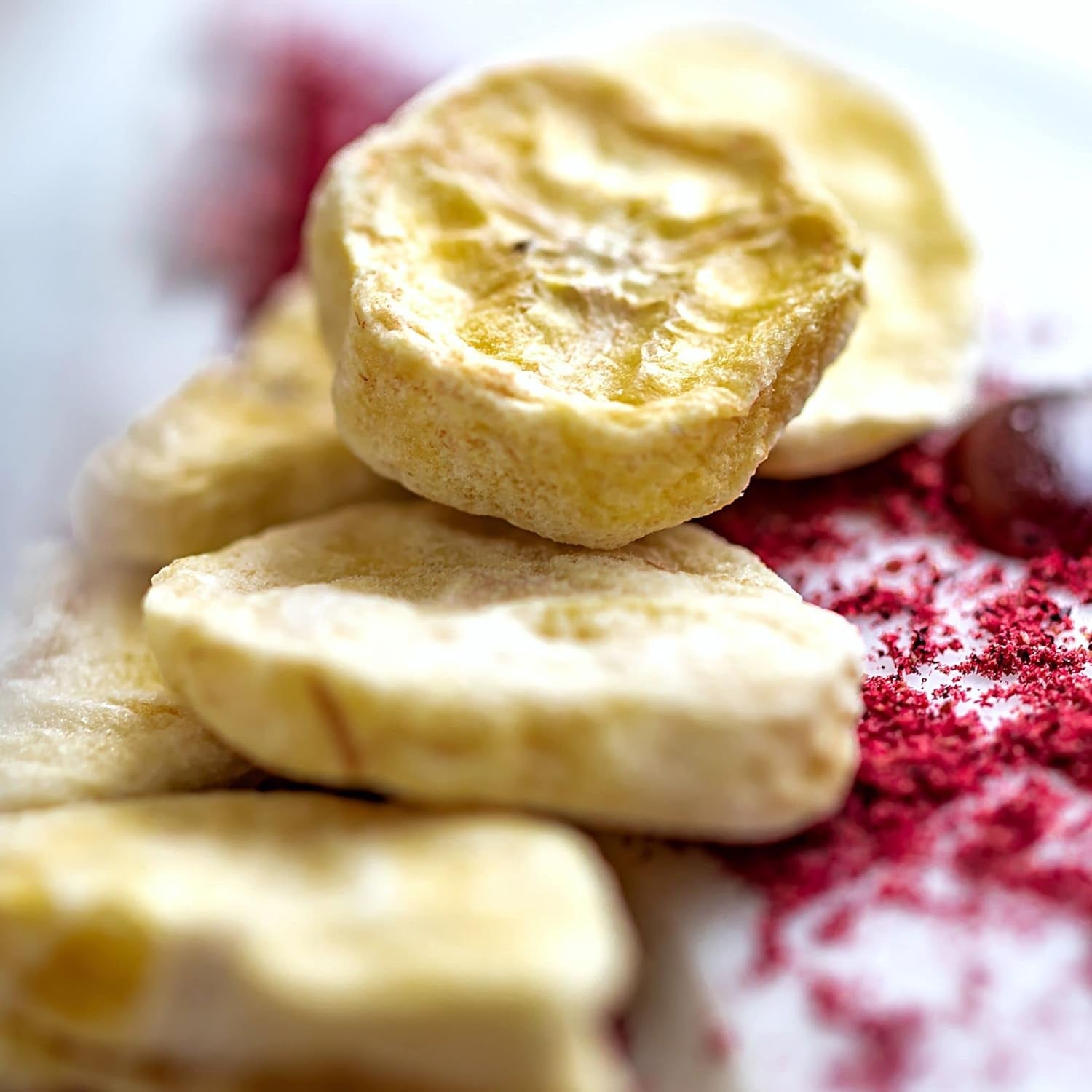 Gefriergetrocknete Bananen | Packung 120g Getrocknete Bananen ohne Zucker | Gefriergetrocknete Banane | Bananen mit Trockenfrüchten | Gefriergetrocknete frische Bananen | Gefriergetrocknete Bananenscheiben Naty Shop dehydrierte Produkte