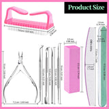 FANDAMEI Maniküre-Set, Buffer Für Nägel, Nagelfeile 100/180, Nagelfeilen Für Gelnägel, Nagelhautschieber, Buffer Für Gelnägel, Feilen Für Gelnägel, Nagelzange, Nagelfeilen Set, Maniküre & Pediküre Set