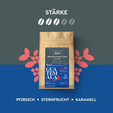 Melitta Manufaktur-Kaffee Guatemala Honig, Spezialitäten, 250g, Ganze Bohnen, Ungemahlen, Single-Origin, Sanfte Trommelröstung, Geröstet in Deutschland, Stärke 3