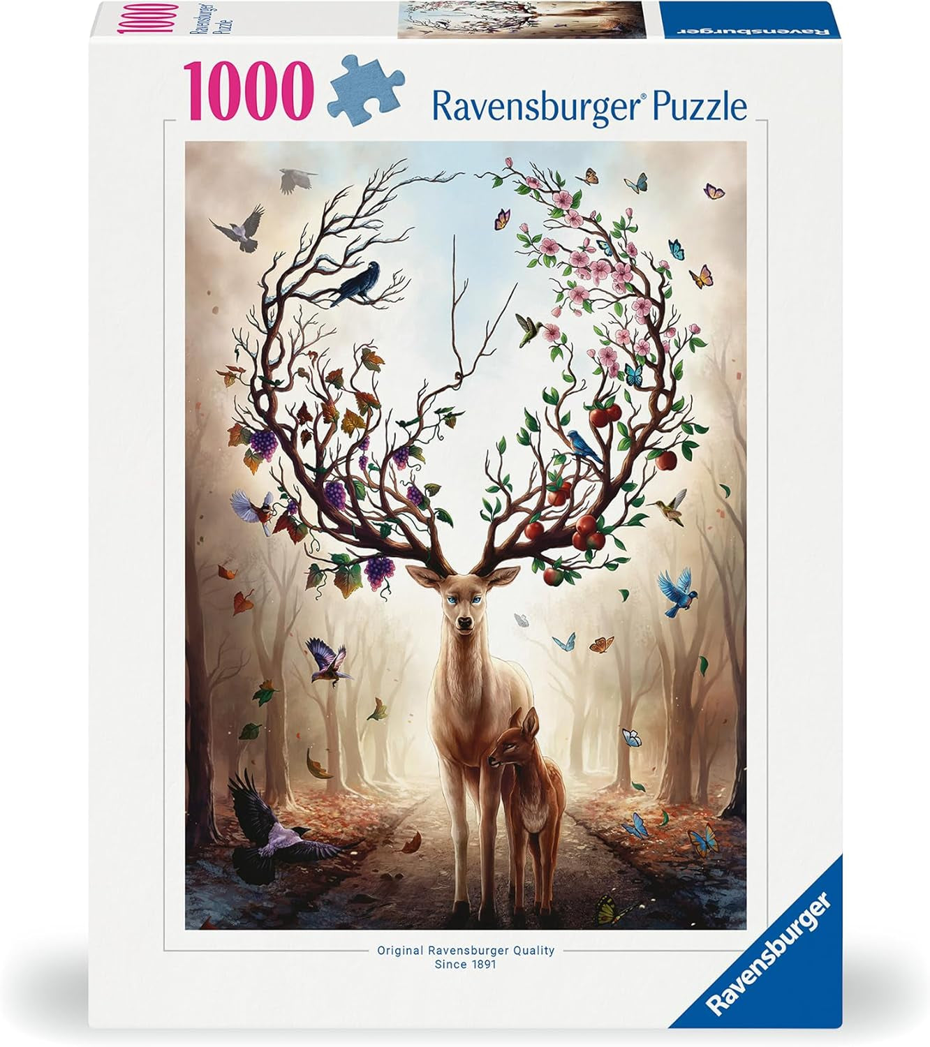 Ravensburger Puzzle 12000459 – The Magic Deer – 1000-teiliges Puzzle für Erwachsene und Kinder ab 14 Jahren, Hirschpuzzle Puzzle Naty Shop