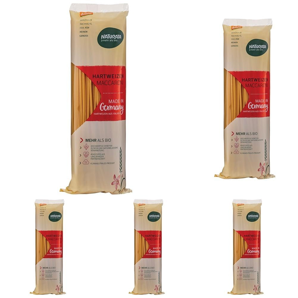 Lange Hartweizenmakkaroni 500 g - Demeter -