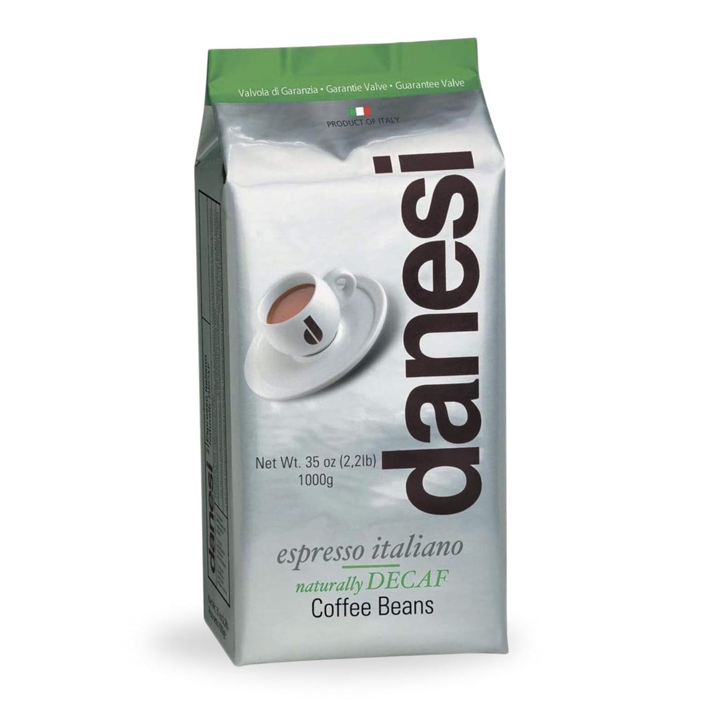 Danesi Decafeinato (entkoffeiniert), Bohnen, 1er Pack (1 x 1 kg)