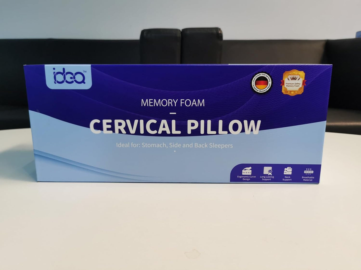 Nackenschmerzkissen, ergonomisches orthopädisches Nackenkissen, seitliches Rücken-Bauchkissen aus Memory-Schaum, Anti-Schnarch-Kissen für Männer und Frauen (62 x 34,5 x 12/8 cm). Orthopädische Nackenkissen von Naty Shop