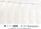 Irisette Nora Daunendecke Leichte Sommerdecke mit 100 % Baumwollbezug, 100 % Daunenfüllung der Klasse I, 135 x 200 cm, Öko-Tex-zertifiziert, hergestellt nach dem deutschen Qualitätsstandard Steppdecken und Bettdecken Naty Shop