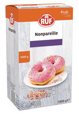 RUF Regenbogenfarbene Zuckerstreusel, 1 Kilo Streusel Naty Shop Nonpareilles