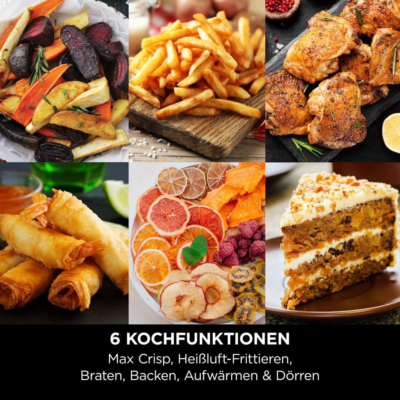 Ninja Heißluftfritteuse MAX PRO AF180EUCP, 6,2 Liter, ölfrei Naty Shop Appliances