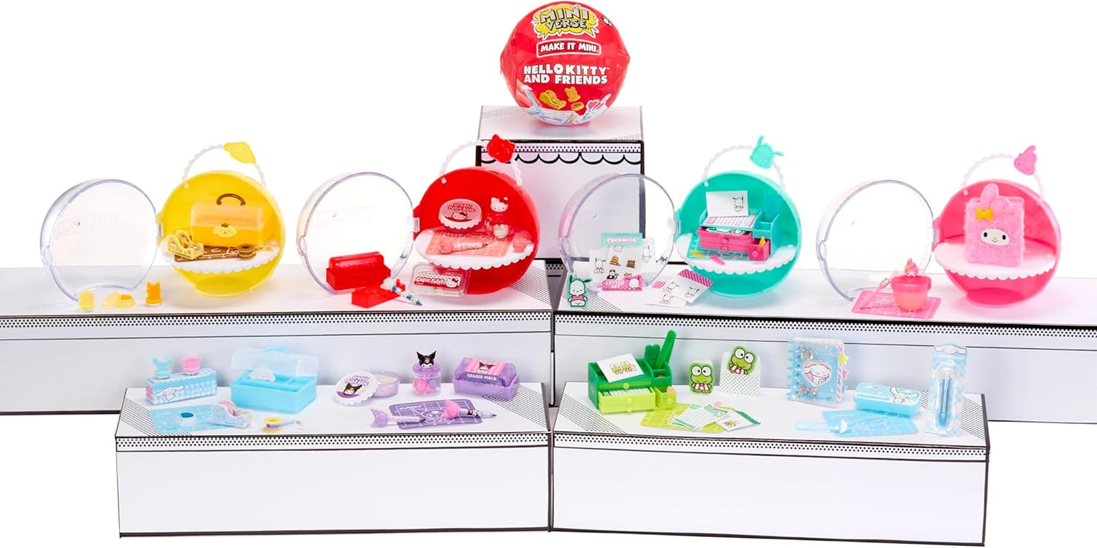 Miniverse MGA Make It Mini Hello Kitty and Friends Serie 3 – Mini-Sammlerstücke, Sanrio, Retro-Repliken, Schreibwaren, Kunsthandwerk, Heimwerken, für Sammler und Kinder ab 8 Jahren