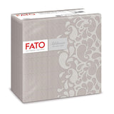 Fato - Trockenpapierservietten, Airlaid, Textileffekt, Packung mit 50 Servietten, 40X40 gefaltet im 4er-Format, Tropicana Decor