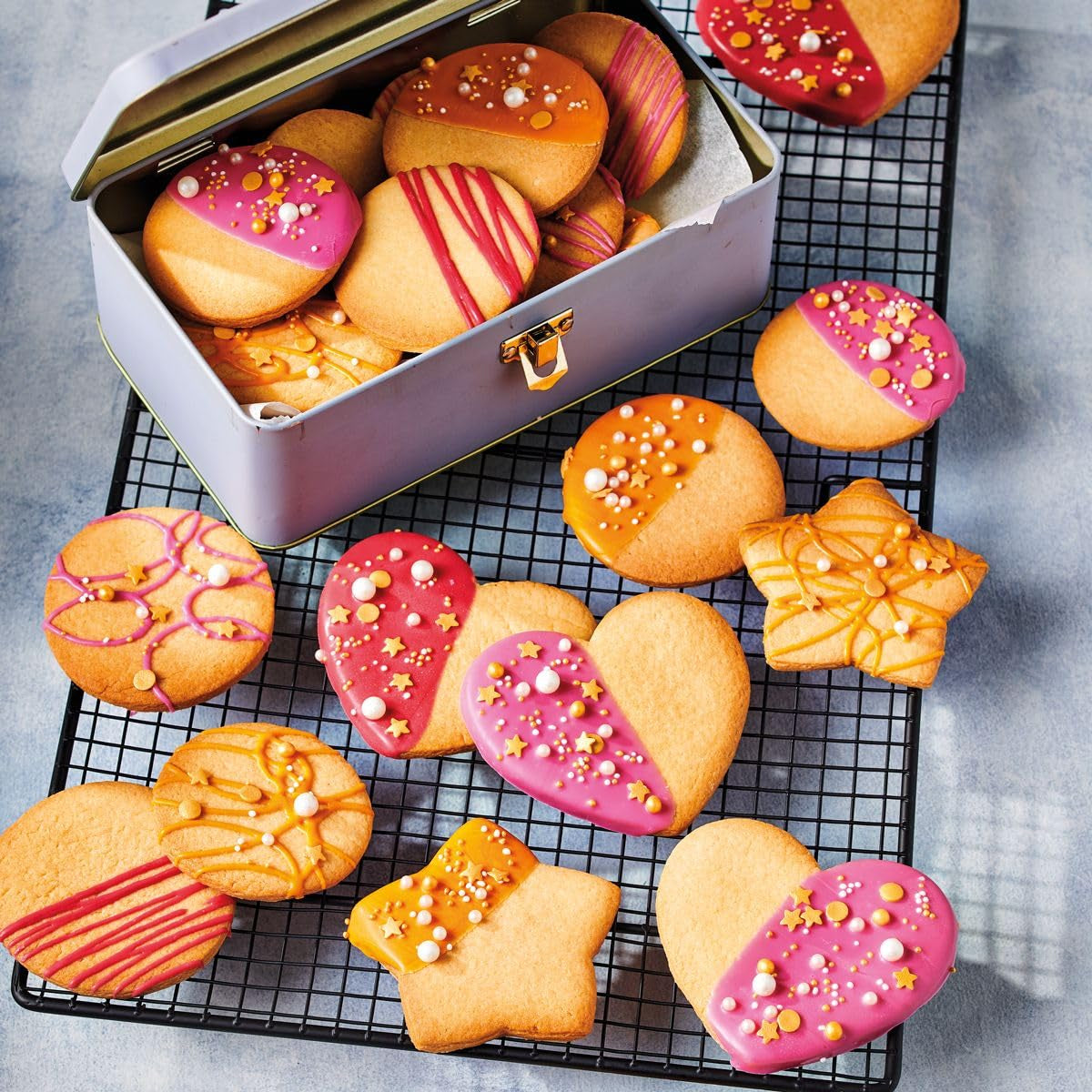 Funcakes Mix Für Kekse: Einfach Zu Verwendende, Knusprige Und Knusprige Kekse, Perfekt Zum Dekorieren Mit Fondant- Oder Royal Icing, Auch Als Tortenkruste Geeignet, Halal., 1 Kg Mix zum Backen und Kochen Naty Shop