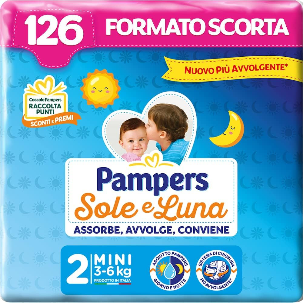Pampers Sun and Moon Windeln, Unisex, Junior, Größe 5 (11–25 kg), 120 Windeln