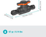 Gardena Micro-Drip-System Regulier- und Absperrventil 13 mm (1/2 Zoll): Einfaches Absperren von Rohren und stufenlose Regulierung des Wasserflusses, Zubehör zum Verlegen von Tropfrohren (13207-20)