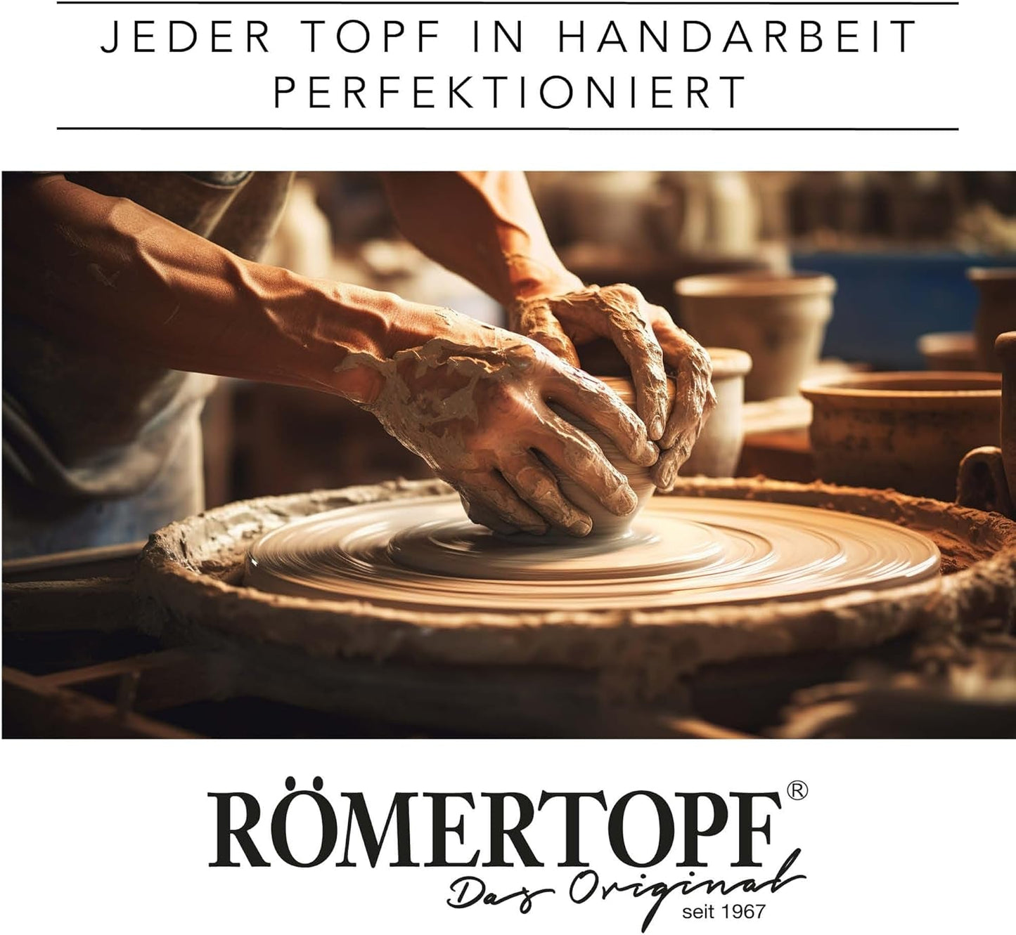 Römertopf Knoblauchtopf Frischetopf aus Naturton für eine lange Haltbarkeit von Lebensmitteln wie Knoblauch Ø 12,5 cm weiß Frischhaltedosen Naty Shop