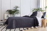 Todocama Fine Boutique Tagesdecke mit Rautenmuster Frühling Sommer Herbst Winter 100 % extra weiche Mikrofaser Multifunktionale Tagesdecke 105–200 x 260 cm Beige Betten und Decken Besuche den Todocama-Store Dunkelgraue Cama 105–200 x 260 cm
