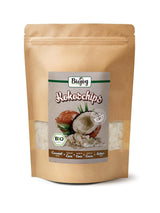 Biojoy getrocknete Bio-Kokoschips (1 kg), ungesüßte und ungefrittierte Naty Shop dehydrierte Produkte 250 g