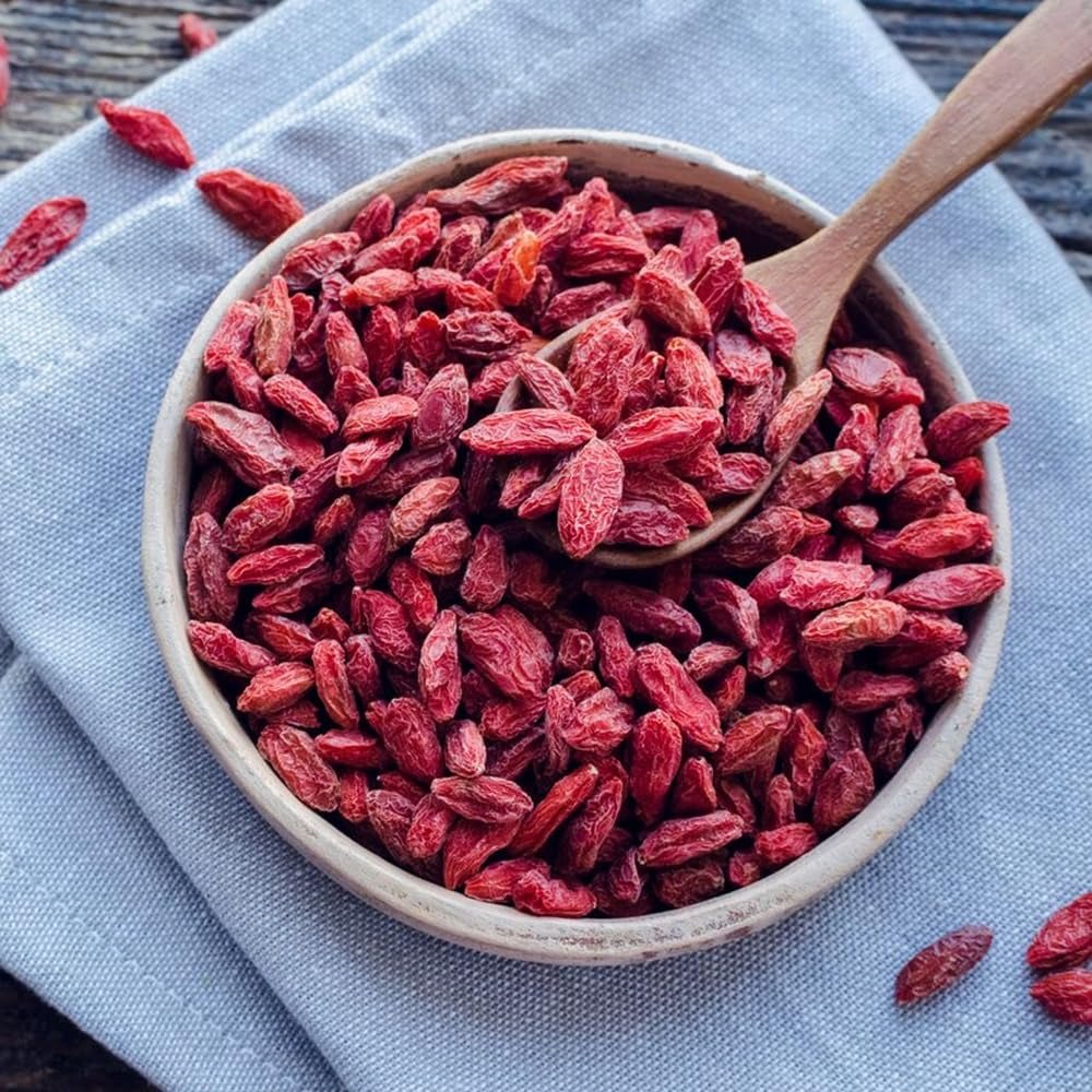 '- Natürliche Goji-Beeren (350 g) - Getrocknete dehydrierte Produkte von Naty Shop