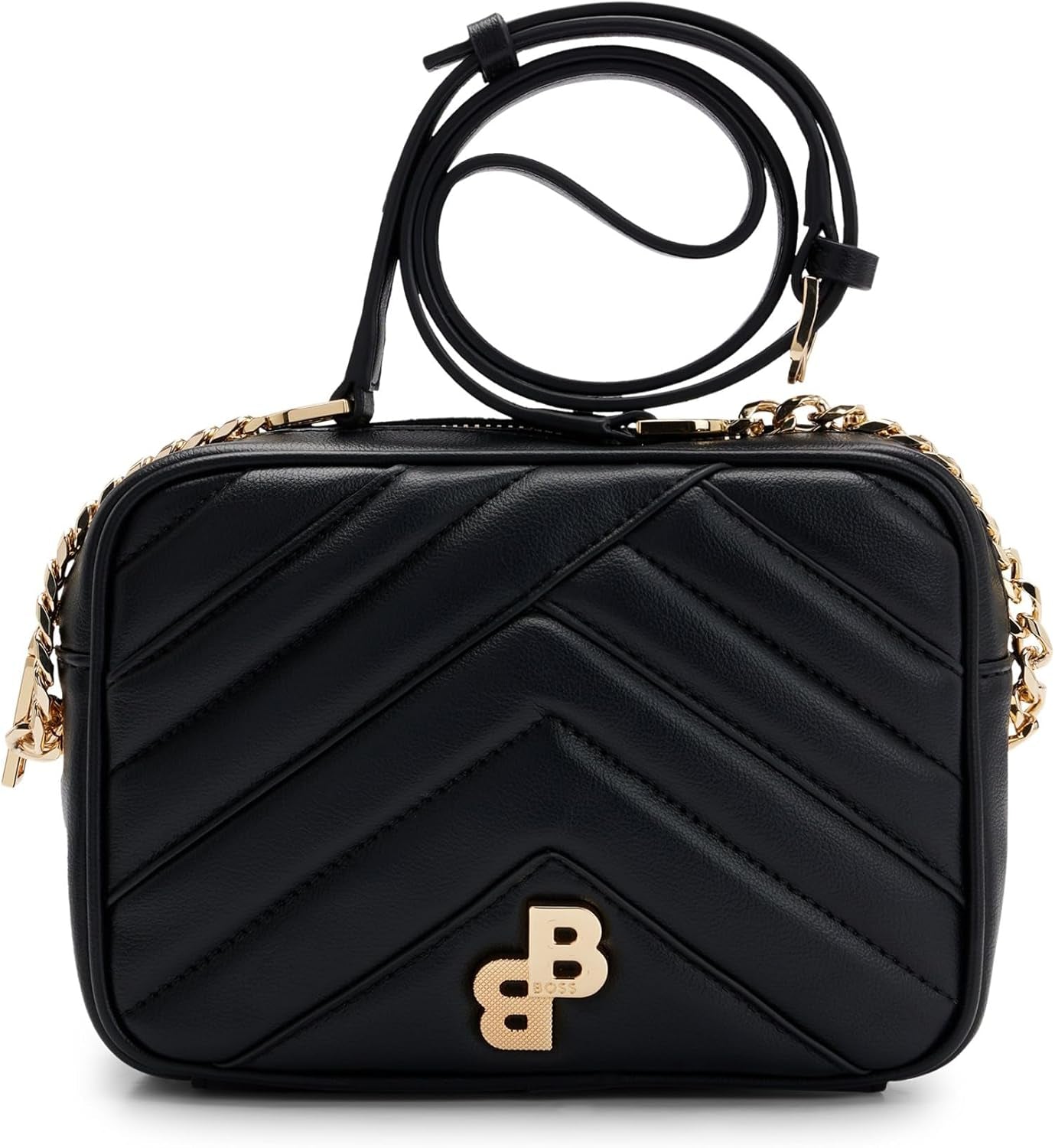 BOSS Evelyn Zip Crossb.n. Naty Shop Damen-Umhängetaschen Black1