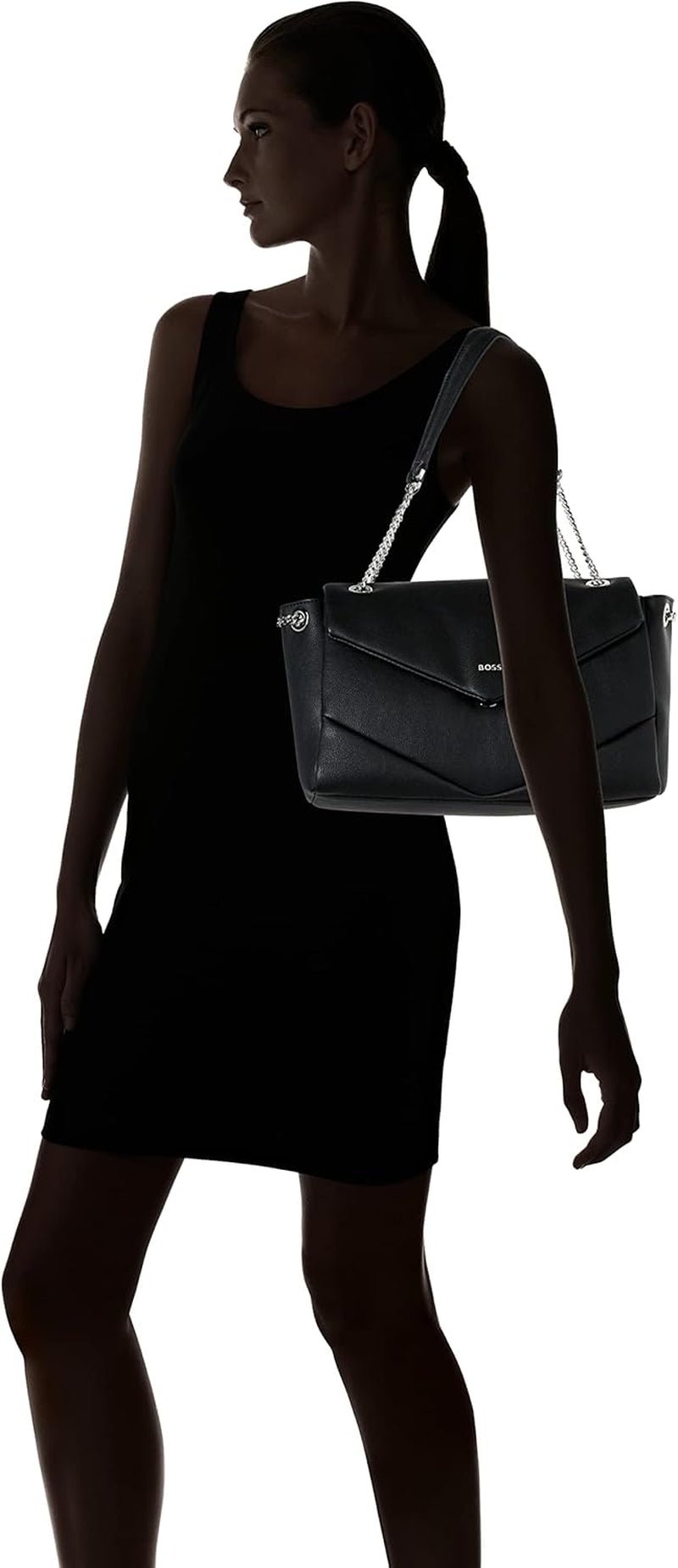 BOSS Damen Katlin Sh. Bag-Q Umhängetasche Schwarz1 Einheitsgröße Damentaschen Naty Shop