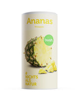 BUAH® Gefriergetrocknete Ananas | Ananaschips als Snack oder für Müsli und Desserts | Idealer Ersatz für Süßigkeiten | Vegan und ohne Zuckerzusatz | 100 % gefriergetrocknete Früchte | 200 g Naty Shop dehydrierte Produkte 200 g