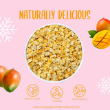 Gefriergetrocknete Mangostücke 100g - Gefriergetrocknete Früchte - Gefriergetrocknete Trockenfrüchte - Getrocknete Mango - Perfekt für Snacks, Backen, Müsli, Smoothies und Desserts. Dehydrierte Produkte Naty Shop