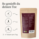 BIO Schoko Chai Gewürztee ohne Zucker, mit Kakaofrüchten, Zimt, Lakritze und anderen aromatischen Chai-Gewürzen, 100 g