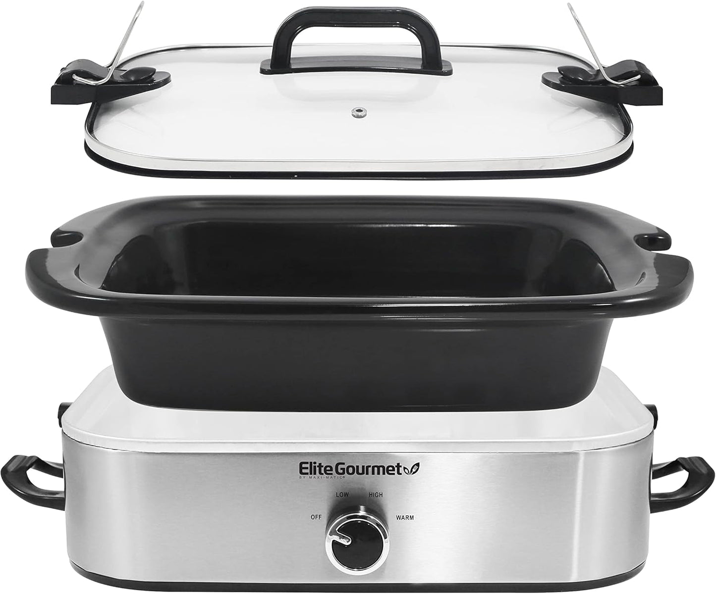 MST-5240SS Slow Cooker, 3,3 Liter, Edelstahl Slow Cooker Naty Shop