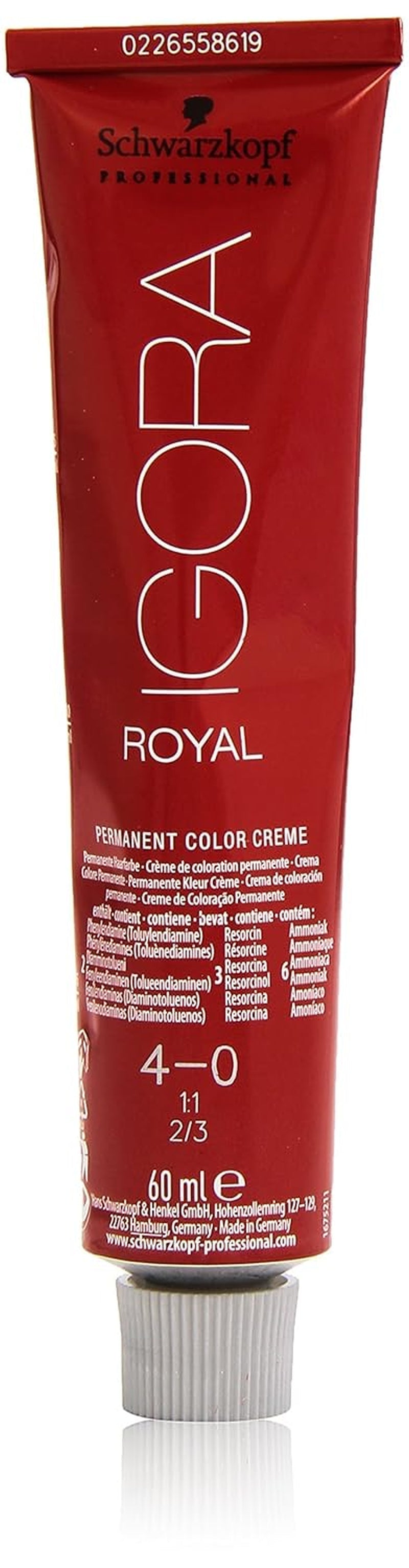 Schwarzkopf IGORA Royal Premium Haarfarbe 4-0 mittelbraun, 1 Packung (1 x 60 g) Haarfärbemittel Naty Shop Standardtitel