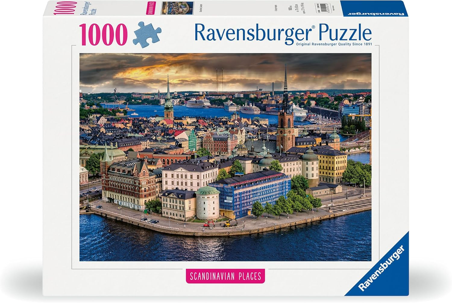 Ravensburger Puzzle Scandinavian Places 12000114 – Stockholm, Schweden – 1000-teiliges Puzzle für Erwachsene und Kinder über 14 Puzzle Naty Shop